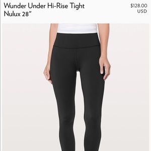 Lululemon Wunder Under Leggings